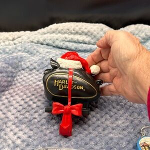 Harley-Davidson Black & Red Motorcycle Holiday Stocking Holder